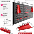 Wall Mounted Tool Pegboard Organiser with Hooks