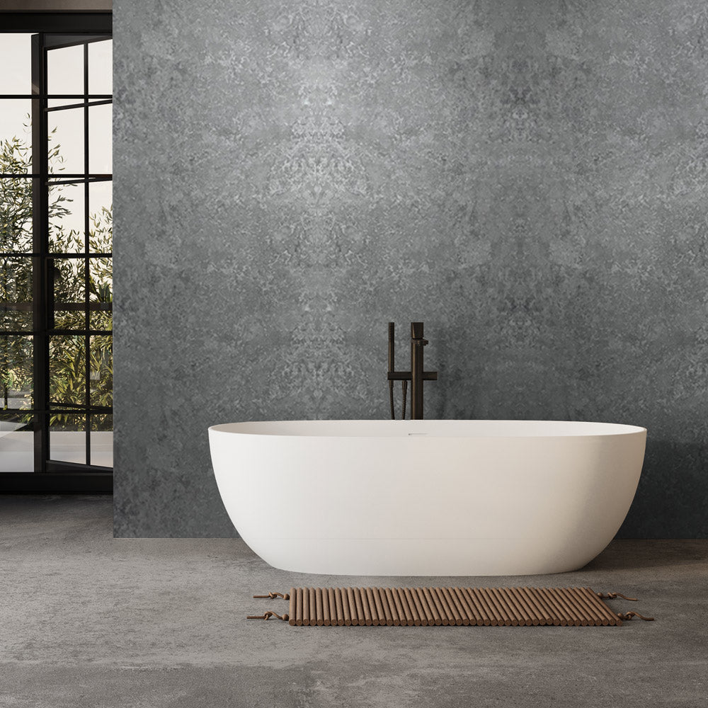 10mm Light Concrete Matt Shower Panel 1M x 2.4M