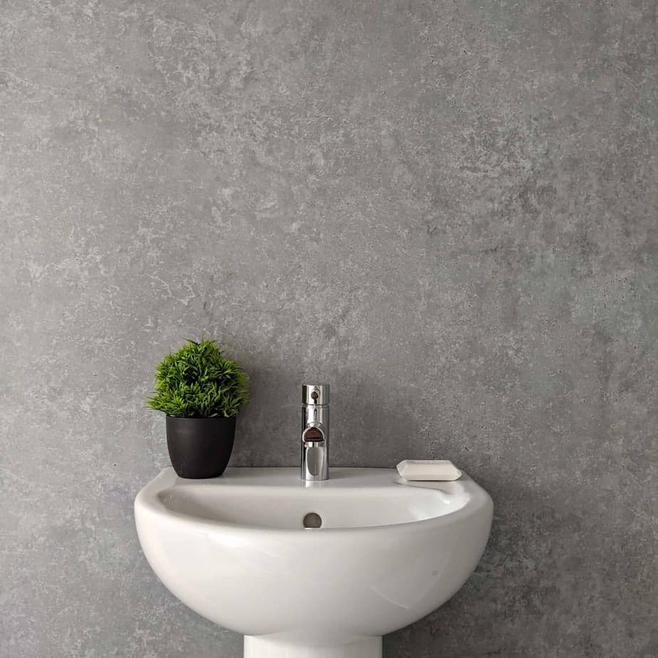 10mm Light Concrete Matt Shower Panel 1M x 2.4M