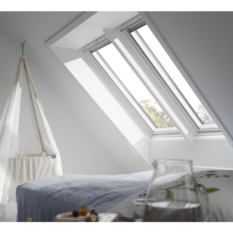 VELUX Centre Pivot Roof Window GGL White Painted Pine - 10 Years Warranty
