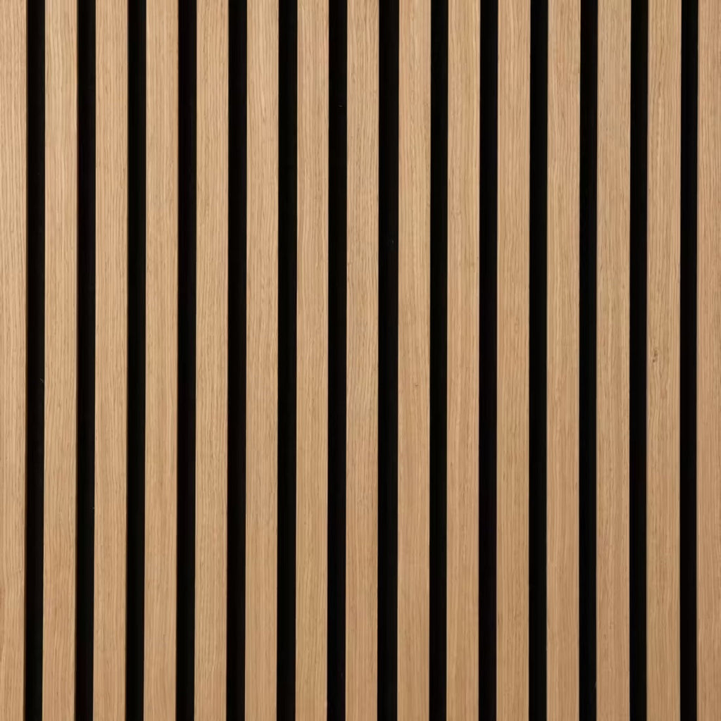 Acoustic Slatted Wall Panel 240 x 60cm - Light Oak x 1 panel