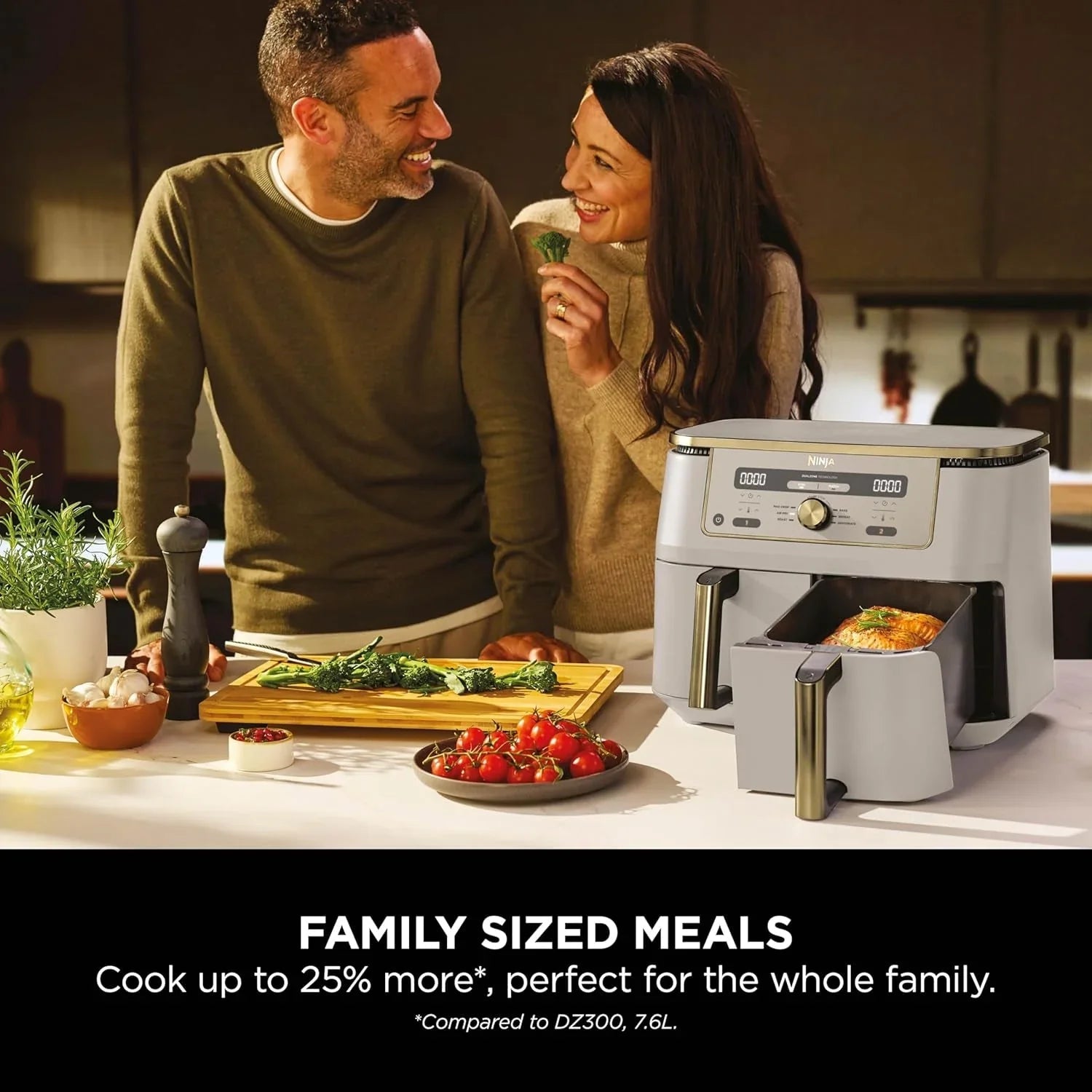 MAX Dual Zone Digital Air Fryer – 9.5L Capacity, 2 Drawers, 6-in-1 Cooking Functions