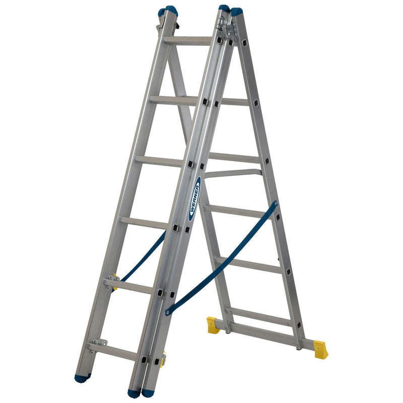3 Section Aluminium Extension Ladder – 2.45m