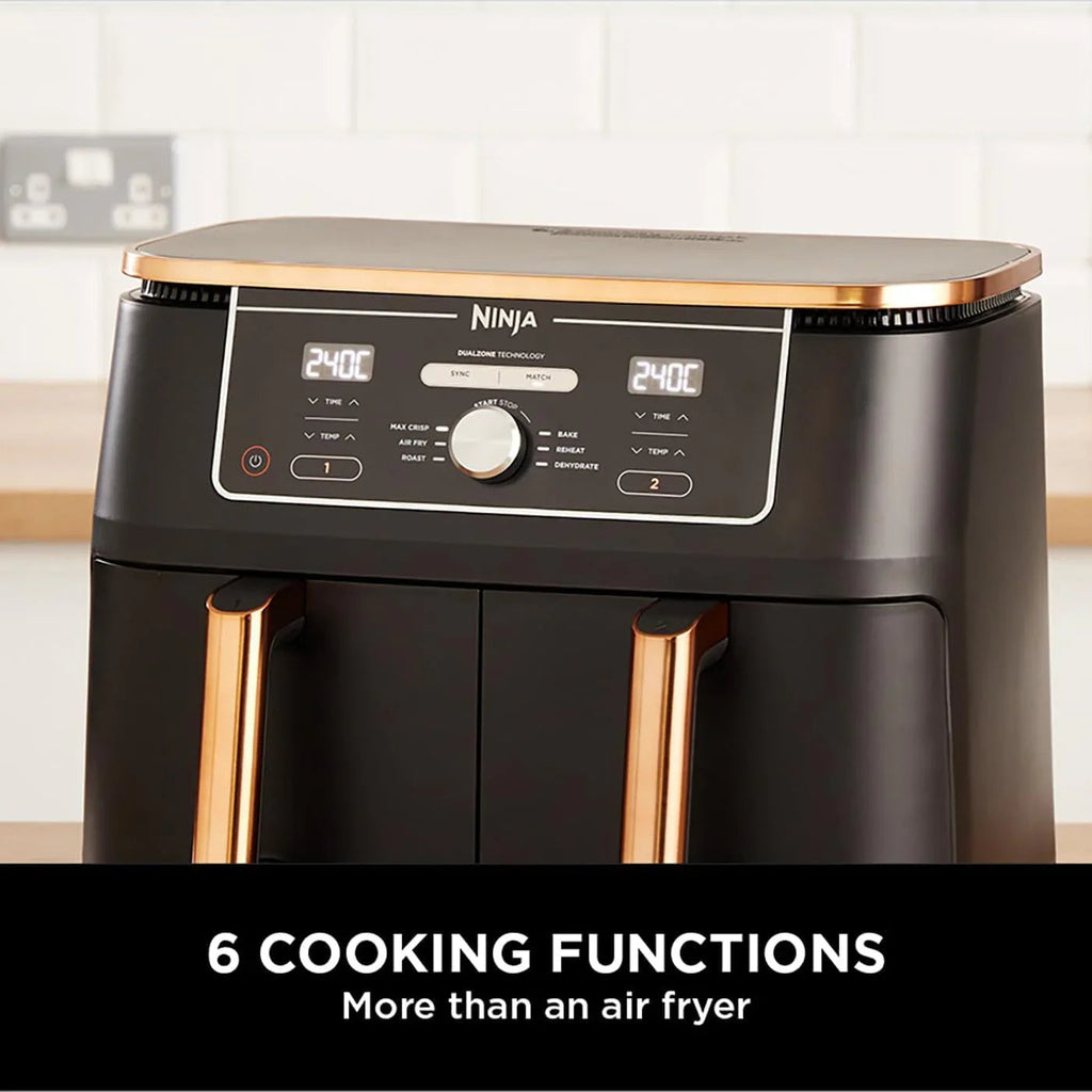 MAX Dual Zone Air Fryer – 9.5L Capacity, 2 Drawers, 6-in-1 Cooking Functions