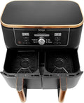 MAX Dual Zone Air Fryer – 9.5L Capacity, 2 Drawers, 6-in-1 Cooking Functions