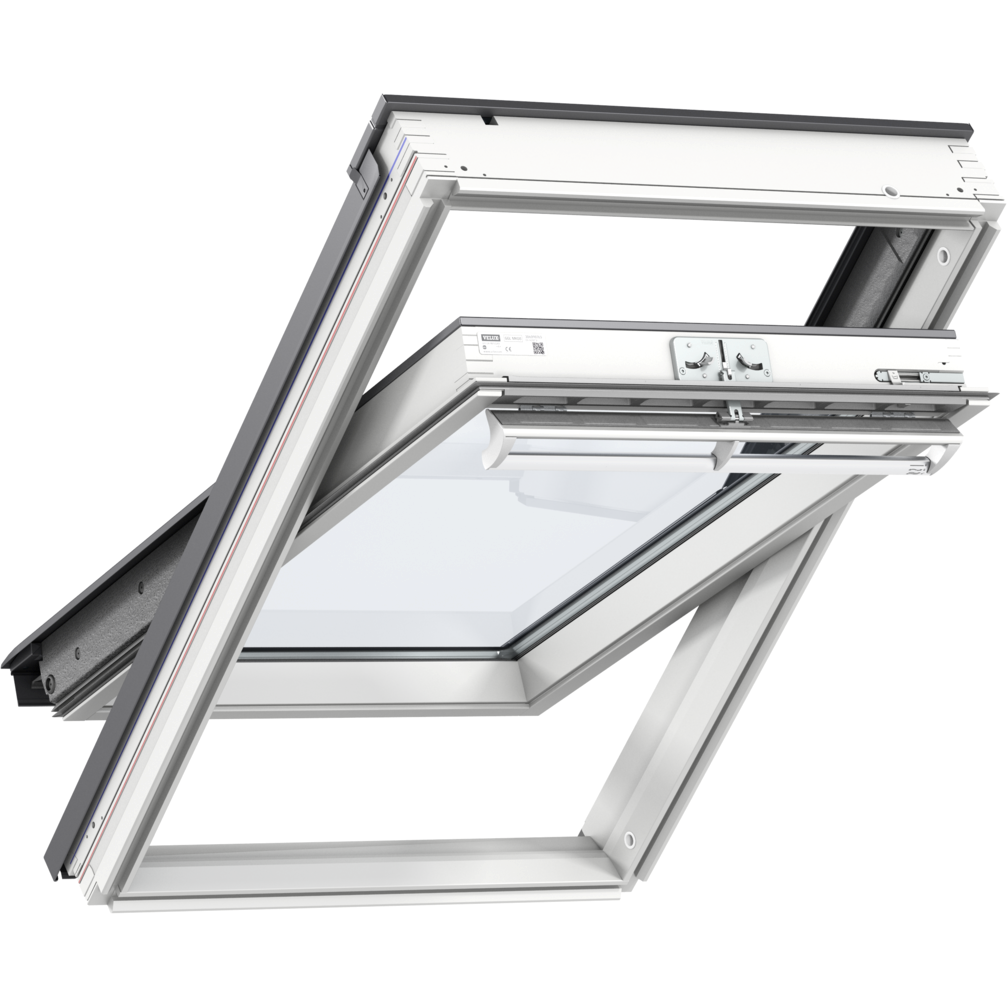 VELUX Centre Pivot Roof Window GGL White Painted Pine - 10 Years Warranty