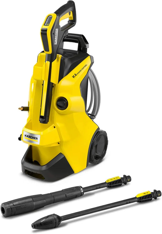 K4 Classic Home Pressure Washer – 130 Bar, 420 L/h Water Flow, Compact Cleaning Unit