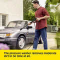 K4 Classic Home Pressure Washer – 130 Bar, 420 L/h Water Flow, Compact Cleaning Unit