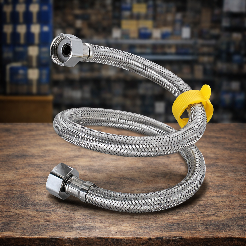 1/2" x 50cm Stainless Steel Braided Flexible Hose